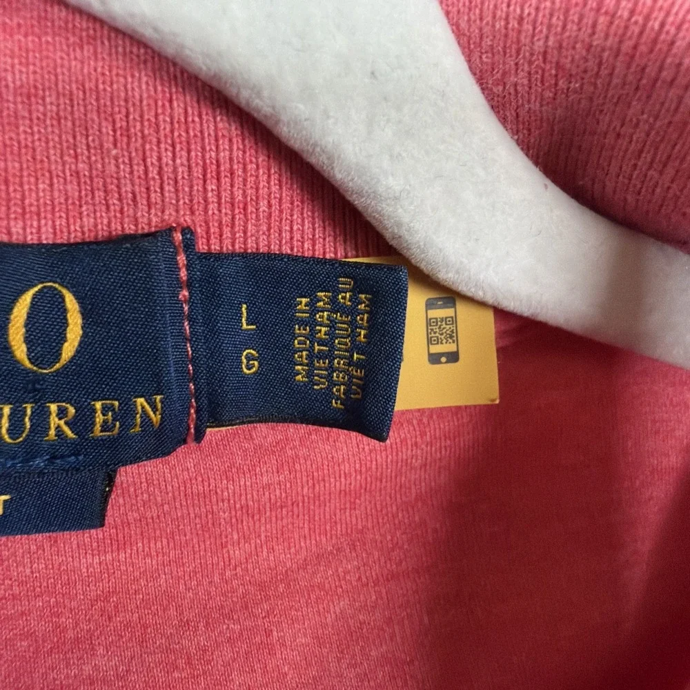 Polo Ralph Lauren Classic Fit Polo Shirt Men's Large‎ Heather Pink/ Red  Pony